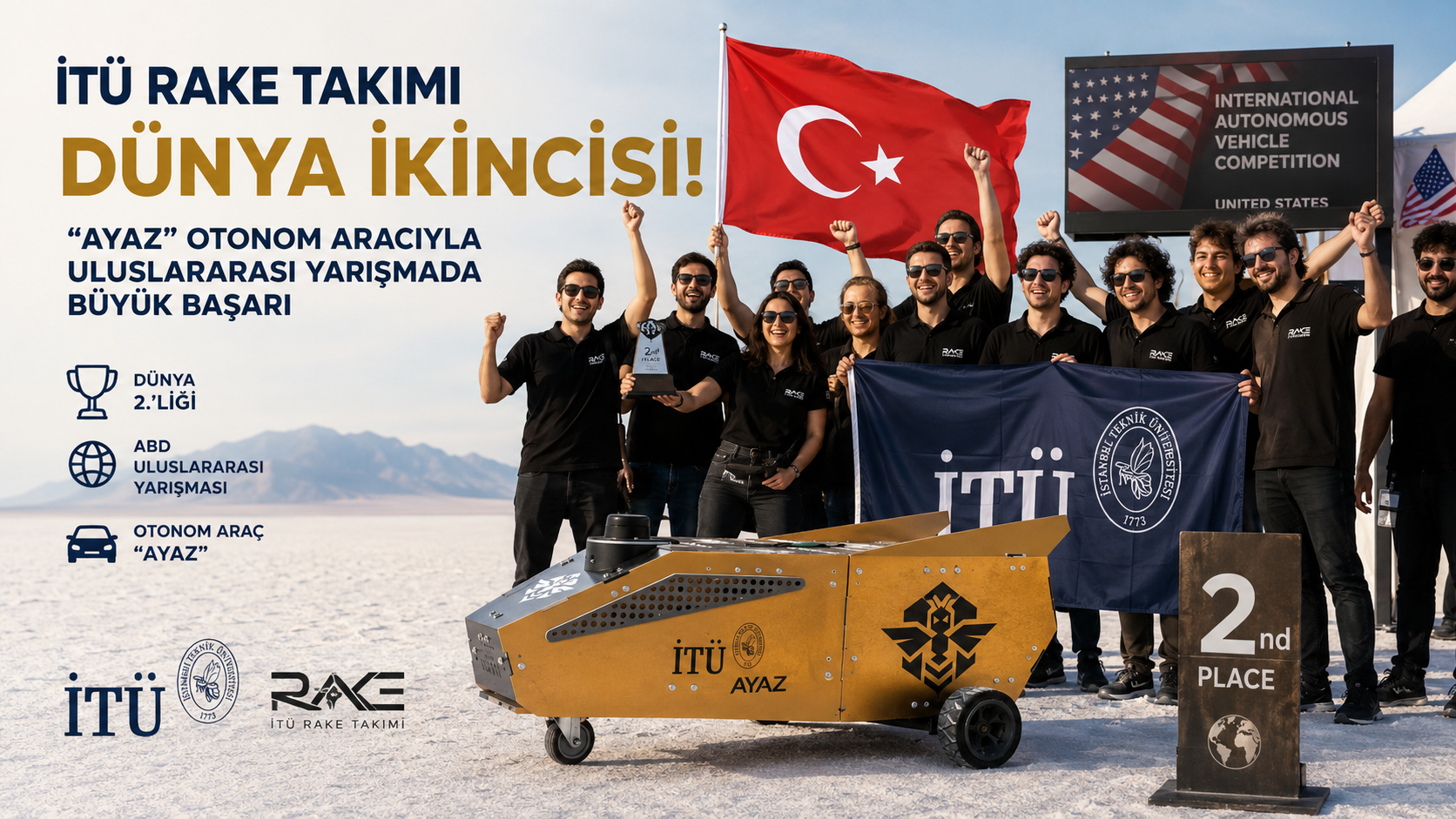 İTÜ RAKE Takımı Ayaz İle Dünya İkincisi Oldu