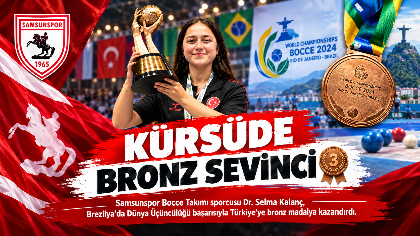 Samsunspor’dan Brezilya’da Dünya Üçüncülüğü