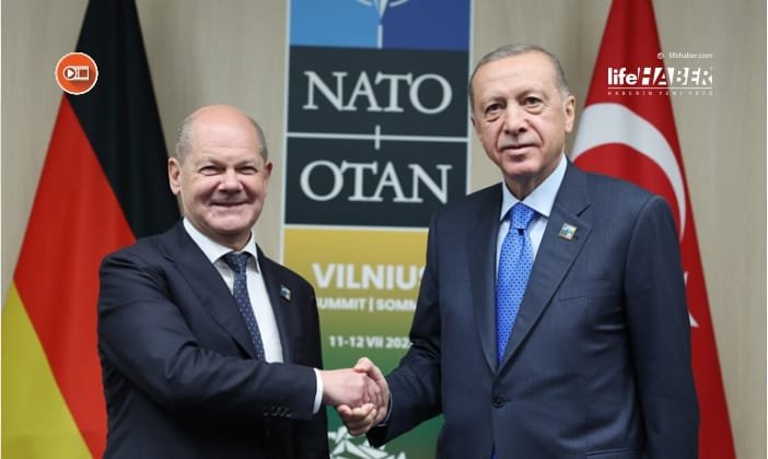 Cumhurbaşkanı Erdoğan, Almanya Başbakanı Scholz ile Bir Araya Geldi