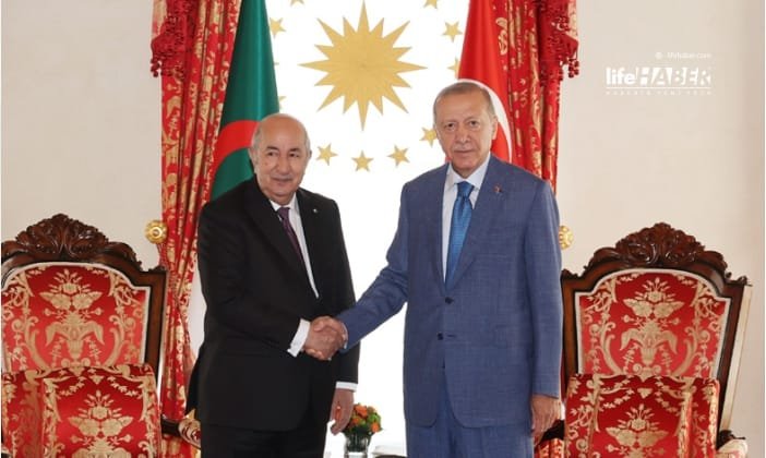 Erdoğan, Cezayir Cumhurbaşkanı Tebbun ile Görüştü