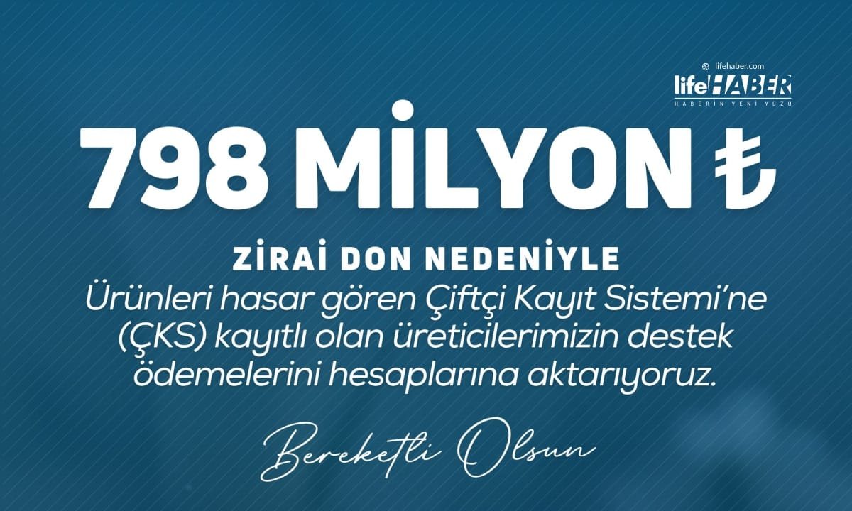 Tarım Desteği 22.9 Milyar TL’ye Ulaştı: Zirai Don Mağduru Çiftçilere Söz Verilen Ödemeler Sürüyor