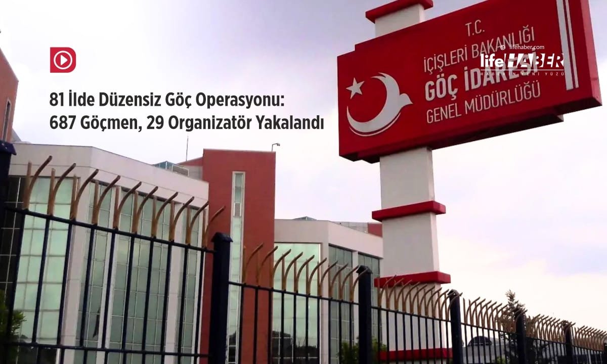 İçişleri Bakanlığı’ndan 81 İlde Düzensiz Göç Operasyonu: 687 Göçmen Yakalandı